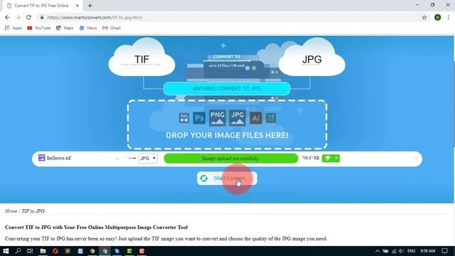 How to convert TIF to JPG format. смотреть онлайн