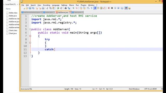 Simple Application in Java RMI смотреть онлайн