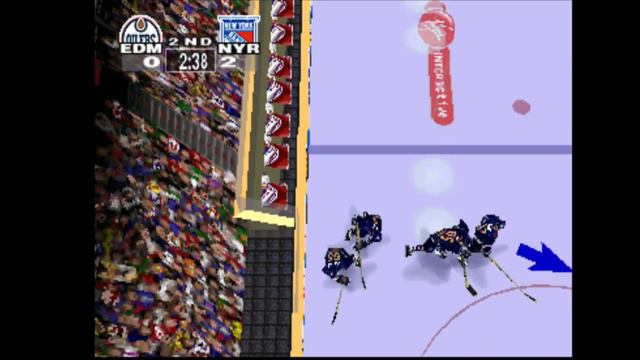 NHL Powerplay 98 - Game 1 (3-0 Win) Finals - NY Rangers vs Edmonton (PS1) смотреть онлайн