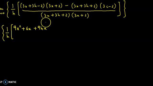 Find the derivative using the first principle f(x)= 3x-2 / 3x+2 - Derivatives - Differentiation #51 смотреть онлайн