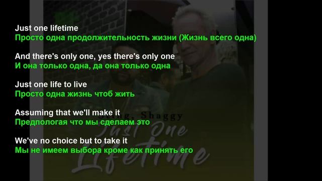 Учим английский по песням Sting & Shaggy Just One Lifetime смотреть онлайн