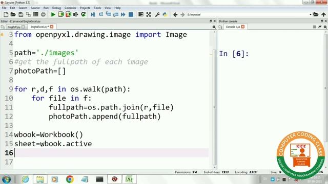 insert image in excel using python openpyxl | automate excel with python | Computer Coding Class смотреть онлайн