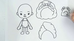 HOW TO DRAW A CHARACTERS TOCA LIFE WORLD | TOCA BOCA DRAWING