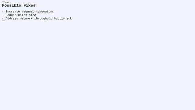 Fix Kafka Producer TimeoutException: Expiring Record(s) смотреть онлайн
