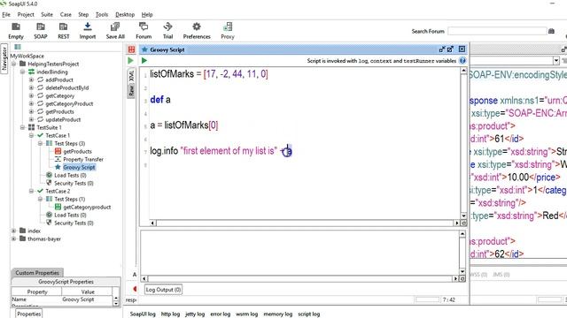 SOAP UI Assertion using Groovy Using Lists смотреть онлайн