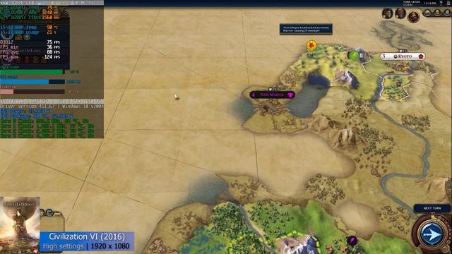 Civilization VI - Dell G3 3500 (2020) benchmark gameplay | GTX 1650 Ti + i5-10300H | смотреть онлайн