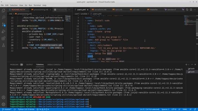 How to configure the SSH users of a Virtual Machine with Ansible Part 2 смотреть онлайн