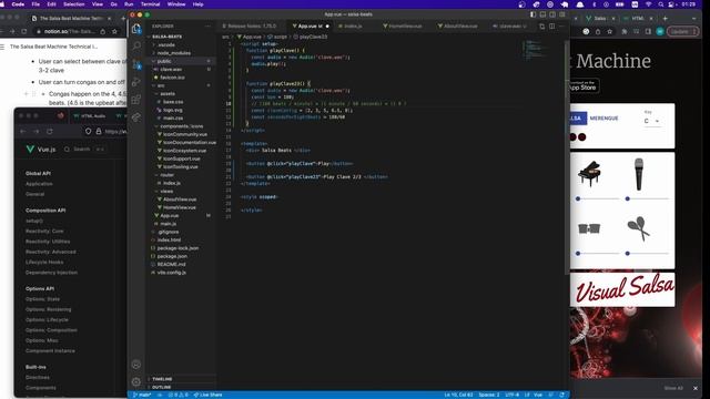 [Live coding salsa #3] Building a 2-3 Clave with Vue смотреть онлайн