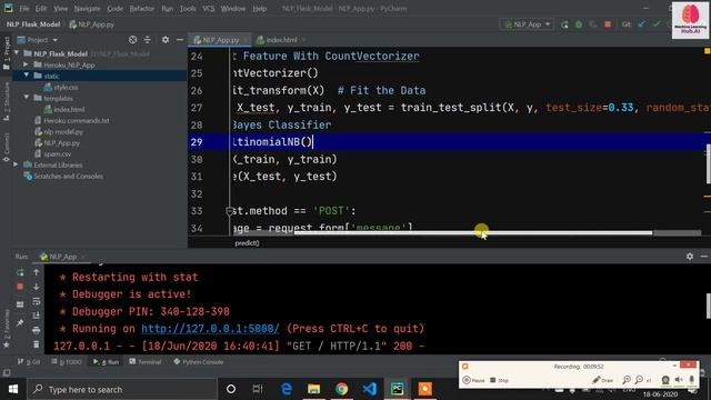 Spam Detection WebApp using NLP Python | Flask Episode - 2 смотреть онлайн