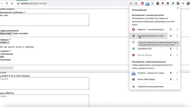 отличие crypto pro CSP и browser plugin in смотреть онлайн