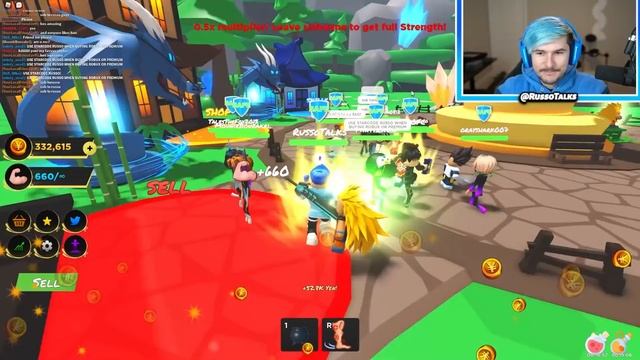 I Got INFINITE CHI And Reached MAX SIZE In Anime Lifting Simulator! (Roblox)