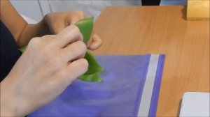 Сборка ветки, соединение  с листочками кудрявой сирени из холодного фарфора