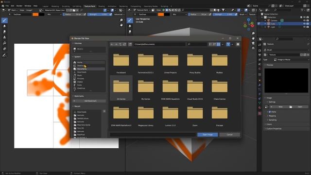 Videoguide - Painting With Textures In Blender, Image And Mask, Texture Paint Tools And Features