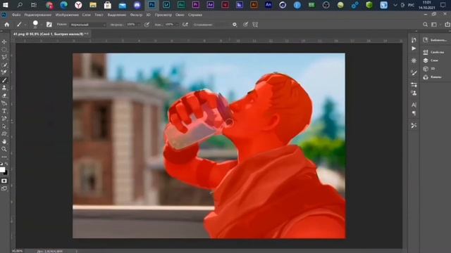 БЫСТРАЯ МАСКА / КАК СОЗДАТЬ ВЫДЕЛЕНИЕ В ФОТОШОПЕ смотреть онлайн