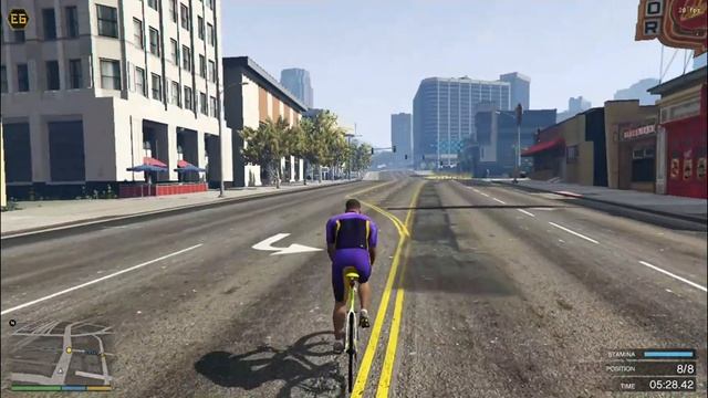 GTA 5 - Marathon Race | Car Stunts смотреть онлайн