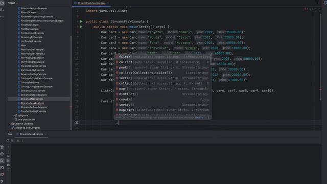 How to debug Lambda or Stream expression | peek() method, Java8 смотреть онлайн