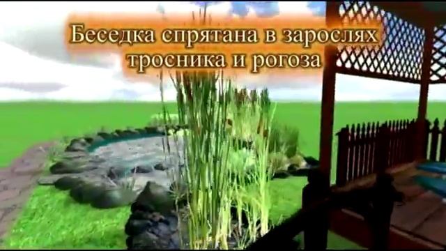 3D Макет плавательного пруда с детской зоной. смотреть онлайн