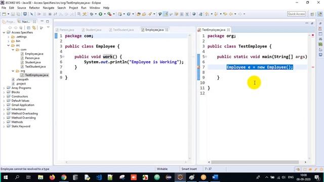 Core Java Course: Lecture 23 - PACKAGES, ACCESS SPECIFIERS AND CODING STANDARDS смотреть онлайн