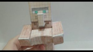 PaperCraft | Житель из бумаги | Бумажный майнкрафт