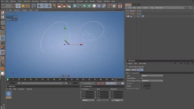 Tip - 46: Drawing Multiple Splines in Cinema 4D смотреть онлайн