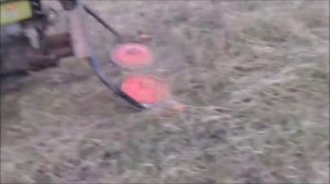 Роторная косилка для мотоблока. Переделанное крепление косилки.