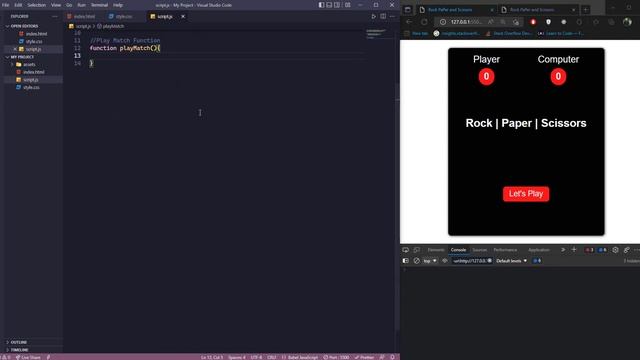 Rock Paper Scissors Game? | Web Development Project | HTML, CSS, JS смотреть онлайн