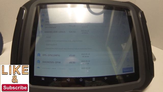 Xtool D9 showing how the Updates show for the tools the OBD2 scanner has installed D8 D7 IP508 IP61 смотреть онлайн
