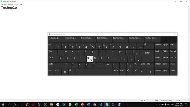 How to open on screen keyboard virtual keyboard in windows 10 8 7 2021 Best trick смотреть онлайн