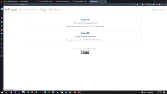 CS50 Final Project with Python, Flask, and SQLAlchemy: PyFlogger смотреть онлайн