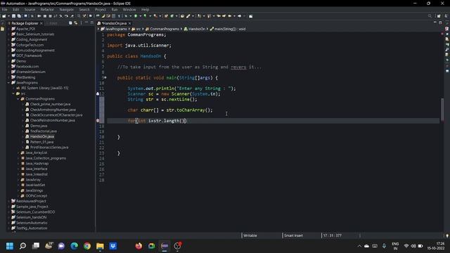 Program to reverse a string || Java - Programming смотреть онлайн