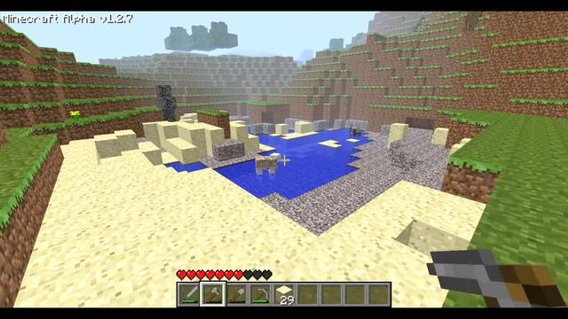 Minecraft Alpha 1.2.7 с Херобрином смотреть онлайн