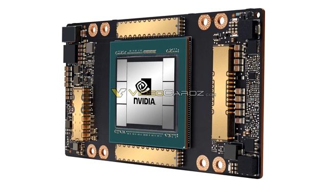 NVIDIA Tesla A100 GPU Pictured смотреть онлайн