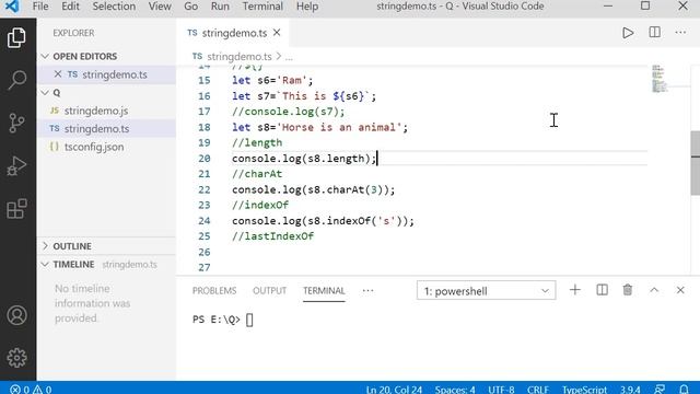 TypeScript in Telugu - Part4 - string datatype смотреть онлайн