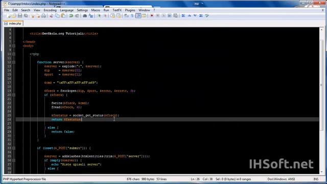 PHP Counter Strike Server Status смотреть онлайн