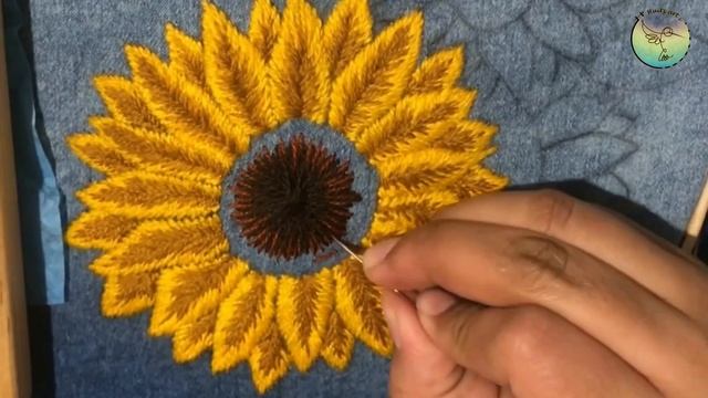 GIRASOLES ? - BORDADO A MANO / Tutorial / Huitz Art i смотреть онлайн
