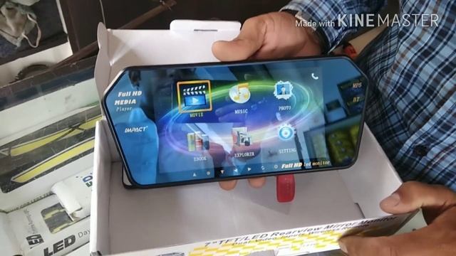 FULL HD || CAR MIRROR DISPLAY || BLUETOOTH || USB || UNBOXING || REVIEW смотреть онлайн