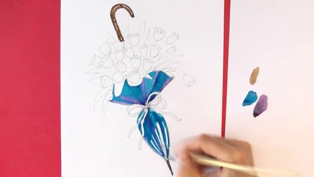 Как нарисовать МИЛЫЙ БУКЕТ ЦВЕТОВ, ✿ Букет цветов ❀УРОКИ РИСОВАНИЯ❁ смотреть онлайн