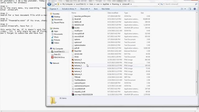 Minecraft Tutorial: How to fix error: EXCEPTION_ACCESS_VIOLATION (0xc0000005) смотреть онлайн