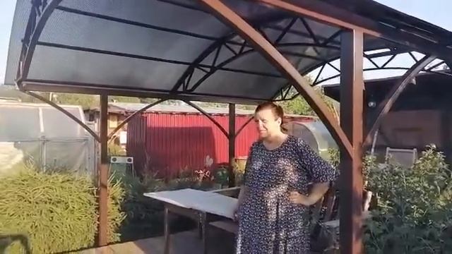 Садовая беседка из поликарбоната смотреть онлайн