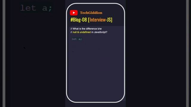 ?❤️[Blog:8-Interview-JS] Explain null and undefined in JavaScript? #coding #javascript смотреть онлайн