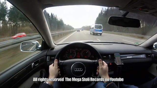 Audi S6 4.2 V8 Avant, on German Autobahn - POV Top Speed Drive смотреть онлайн