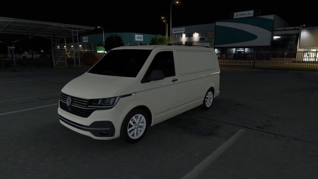 VW T6.1 Transporter 1.45 MOD for ETS 2 review video смотреть онлайн