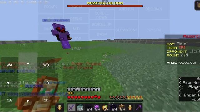 mobile java player vs bedrock mobile player | CPVP | smooth gameplay смотреть онлайн