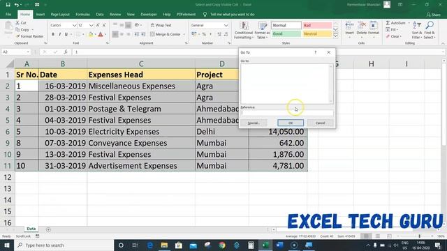 Select and Copy Visible cells 4 ways смотреть онлайн