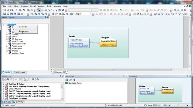 002 ERwin Data Modeler WorkSpace смотреть онлайн