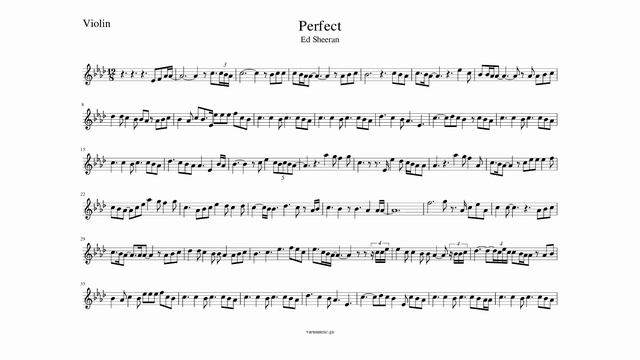Perfect Violin Sheet Music