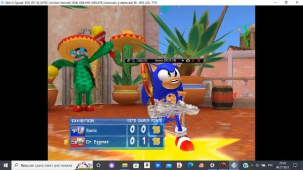 PS2. Sega Superstar Tennis. One game.