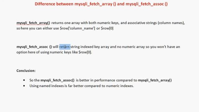 PHP Interview Question and Answers in Hindi 1 What Diff. mysqli_fetch_array vs mysqi_fetch_array смотреть онлайн