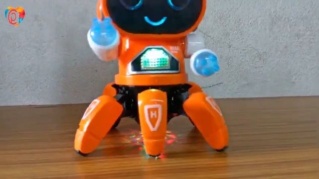 OCTOPUS SHAPE BOT PIONEER DANCING ROBOT WITH COLORFUL MUSIC AND FLASHING LIGHT DANCING TOY FOR KIDS смотреть онлайн
