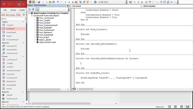 Use the Before Update Event in Microsoft Access VBA to Cancel Editing a Field in Certain Conditions смотреть онлайн